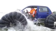 Жесть! Пробуем переплыть озеро на Матизе! [Жорик Ревазов] #АвтоЧелендж