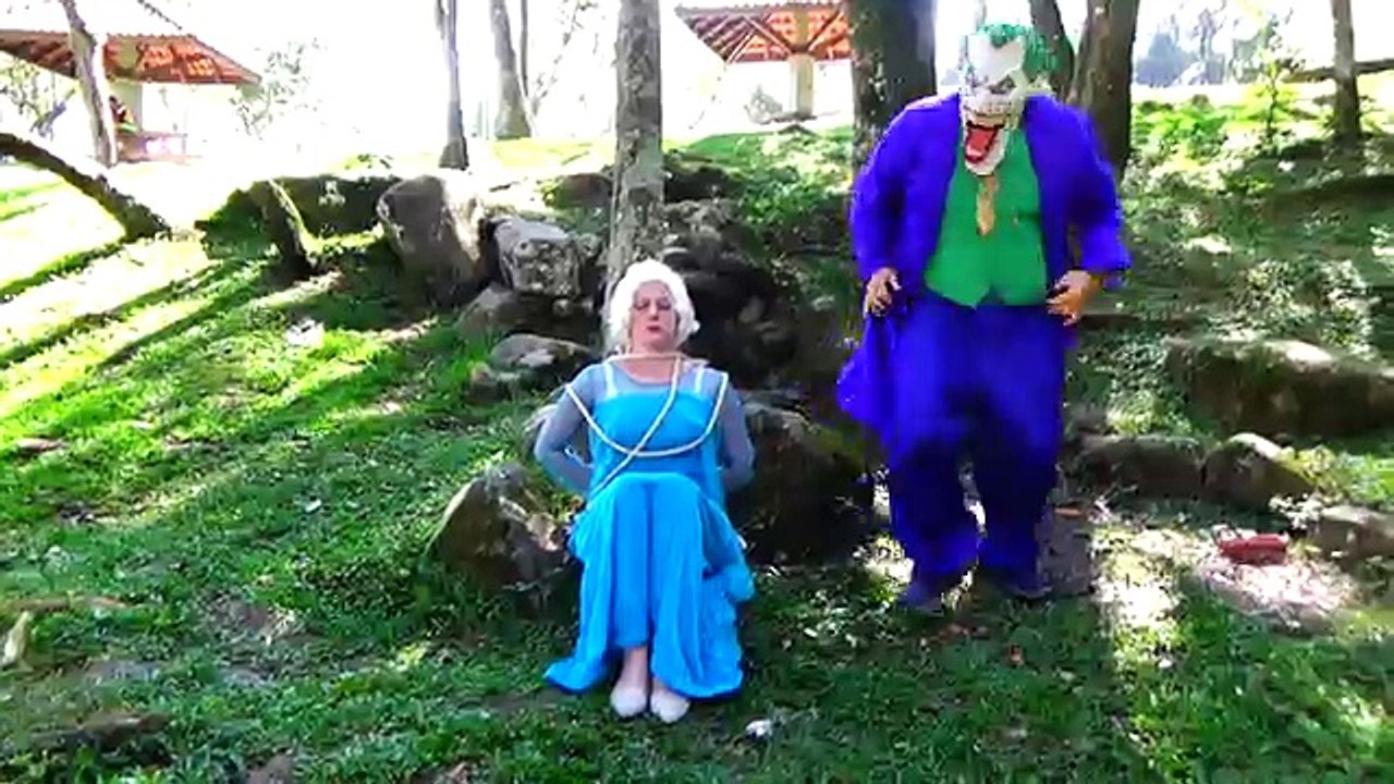 Spiderman vs Joker vs Frozen Elsa - FROZEN ELSA KIDNAPPED - Fun Superhero Movie in Real Life IRL