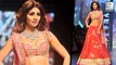 Shilpa Shetty LOOKED HOT In Bridal Lehenga Choli | Lakme Fashion Week 2016