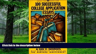 Big Deals  100 Successful College Application Essays (Mentor Series)  Free Full Read Best Seller
