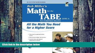 Big Deals  Bob Miller s Math for the TABE Level A (GEDÂ® Test Preparation)  Best Seller Books Best