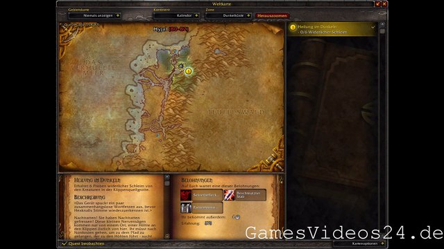 World of Warcraft Quest: Heilung im Dunkeln (Allianz)