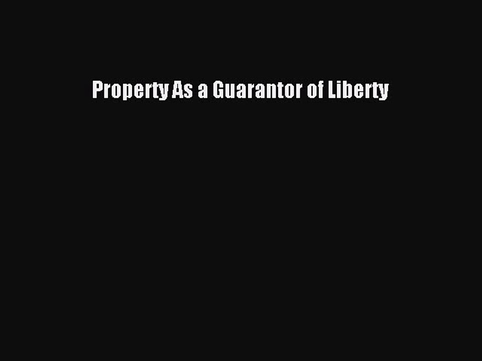 [PDF] Property As a Guarantor of Liberty Popular Colection