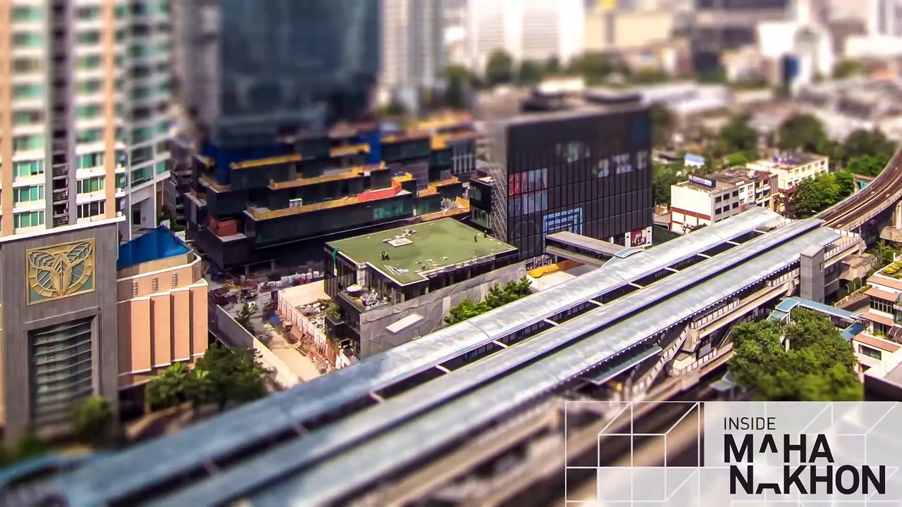 Nouveaux gratte-ciels de Thailande en mode gros pixels