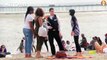 Un policier essaie d'enlever le burkini d'une anglaise sur la plage : Expérience sociale en Angleterre