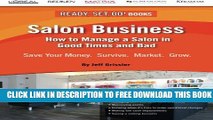 Collection Book Salon Business: How to Manage a Salon in Good Times and Bad