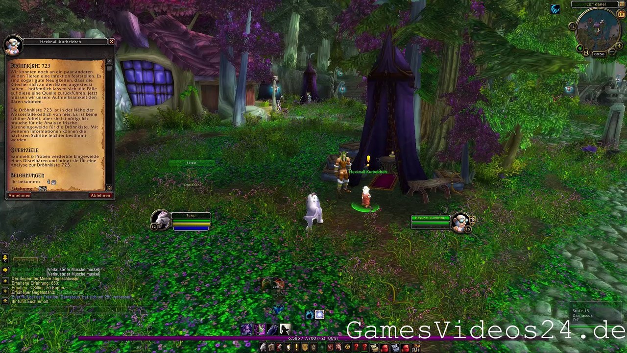 World of Warcraft Quest: Dröhnkiste 723 (Allianz)