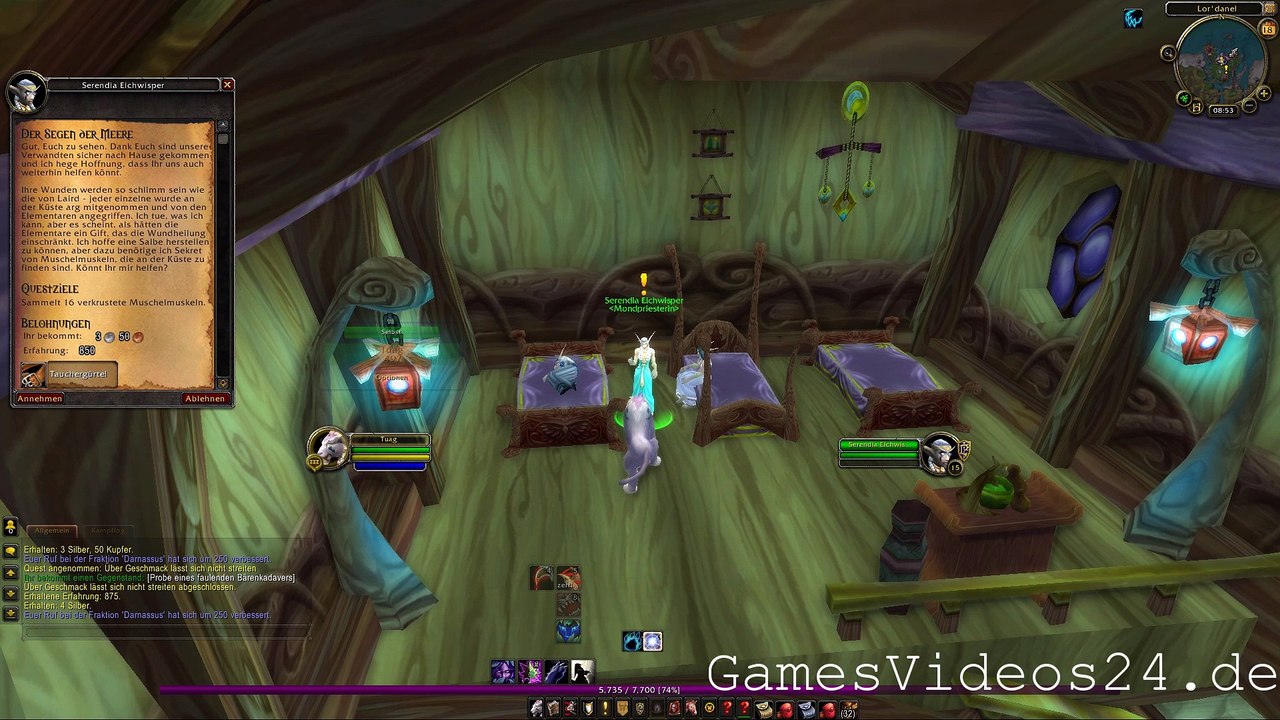 World of Warcraft Quest: Der Segen der Meere (Allianz)