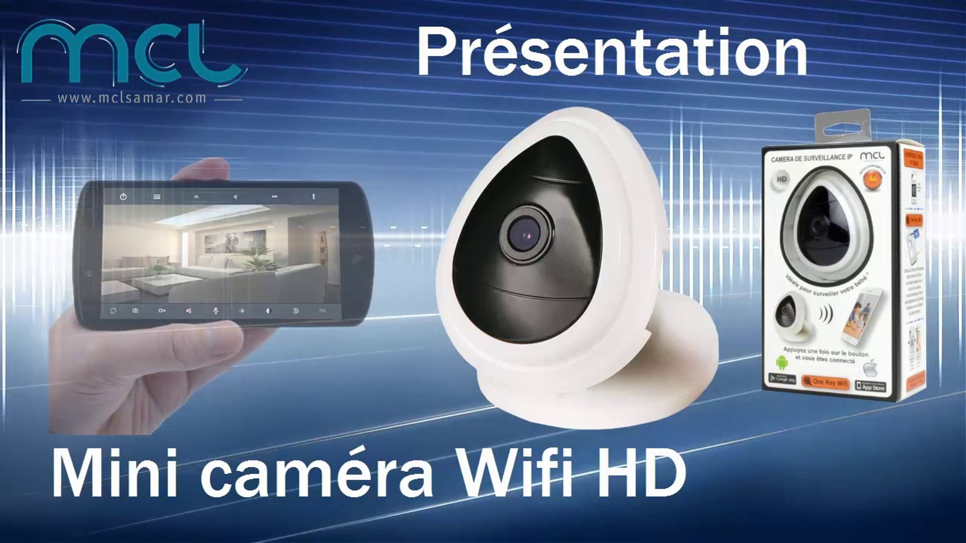 MCL Samar IP-Protecam Webcam Wifi, Sans Fil