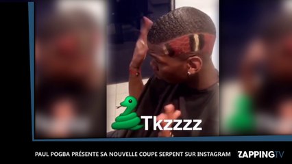Paul Pogba présente sa nouvelle coupe serpent sur Instagram