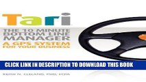 [PDF] TARI, The Ten-Minute, Bottom-Line Manager, A GPS System for Business Full Colection