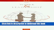 Read On Work and Leadership: A Selection of Lectures Organized by the Royal Society for the