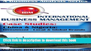 Read International Business Management Analysis:: Strategy, Partnership, Investment, Benefits