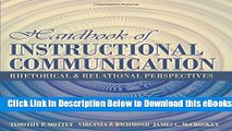 [Download] Handbook of Instructional Communication: Rhetorical and Relational Perspectives Free