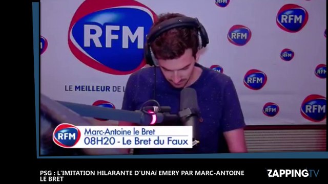 PSG : L’imitation hilarante d’Unai Emery par Marc-Antoine Le Bret