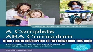 New Book A Complete ABA Curriculum for Individuals on the Autism Spectrum with a Developmental Age