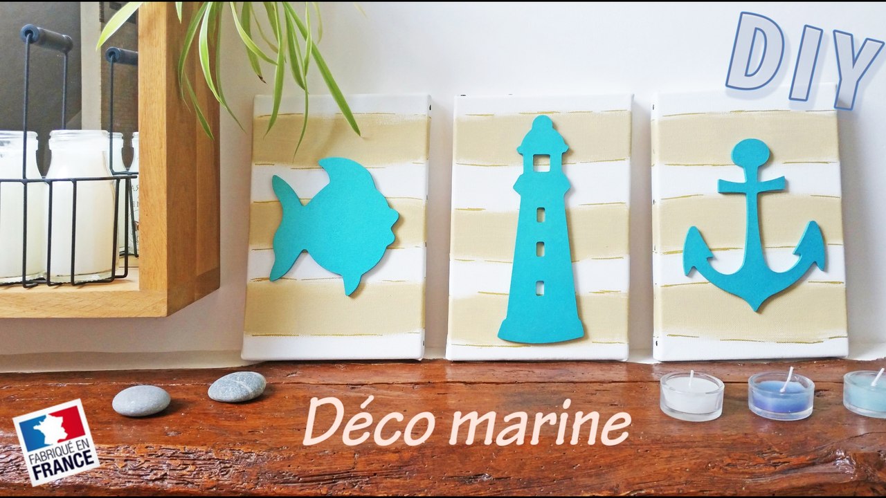 DIY- tuto pour faire une deco marine dans une salle de bain ! bord de mer ♥