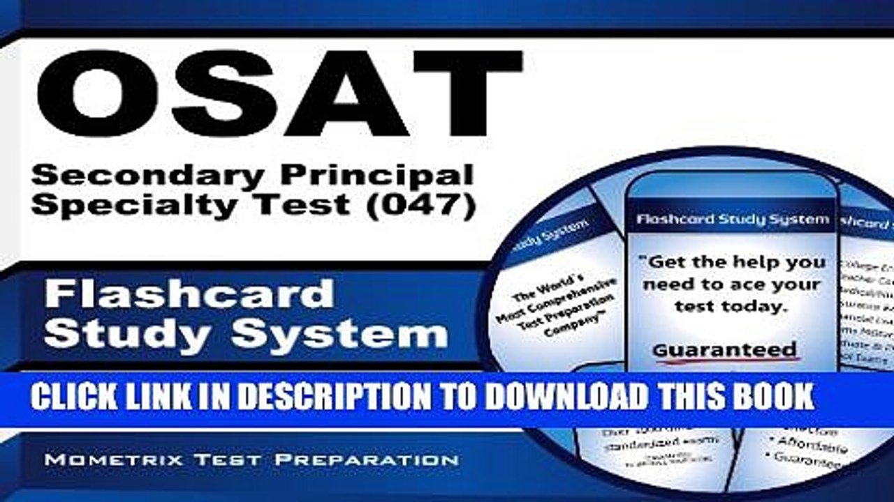 [PDF] OSAT Secondary Principal Specialty Test (047) Flashcard Study System: CEOE Test Practice