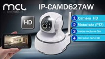 IP-CAMD627AW Caméra IP HD motorisée WiFi + audio