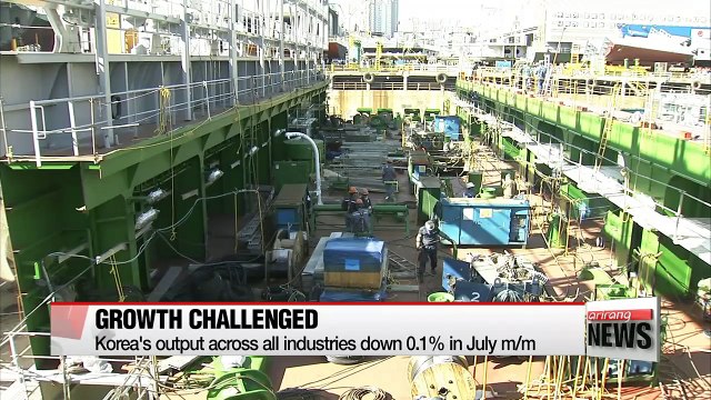 Low growth woes loom in H2 for Korea with latest output figures