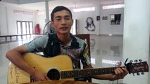 មហាឈឺ នី រតនា khmer song ny rout ta na cover sing play with the guitar country in cambodia
