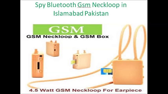 Spy Bluetooth Gsm Neckloop in Islamabad Pakistan