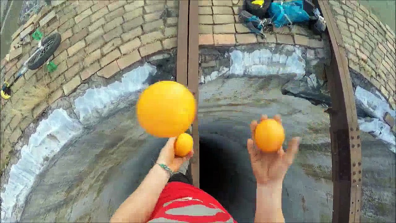 Unicycle on huge chimney - Amazing video must watch