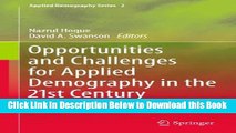 [Best] Opportunities and Challenges for Applied Demography in the 21st Century Online Ebook