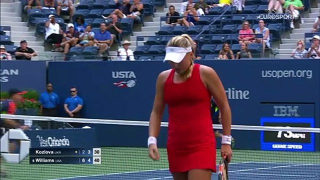 ABD Açık: Kateryna Kozlova - Venus Williams (Özet)