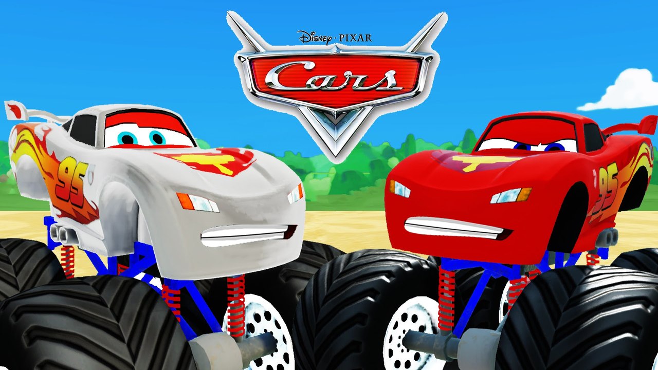 MONSTER TRUCKS VIDEOS FOR KIDS! Spiderman having fun with Monster Trucks!!