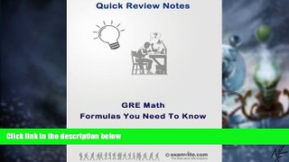 Big Deals  General GRE: Math Formulas You Need (Quick Review Notes)  Best Seller Books Best Seller