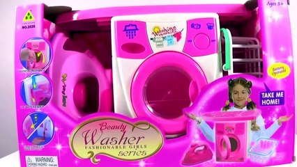 Barbie Baby Sitter Home Diva, Washer & Iron kids toys, Barbie Glam Kitchen