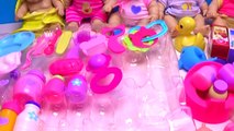 Baby doll toys 100 baby accessories - playing bathtime, feeding, potty, diaper change