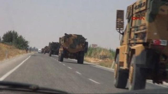 Kilis Diyarbakır'dan Sevk Edilen Askeri Araçlar Kilis'e Ulaştı
