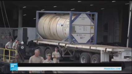 ليبيا تشحن آخر ما تبقى لديها من الأسلحة الكيميائية إلى الخارج