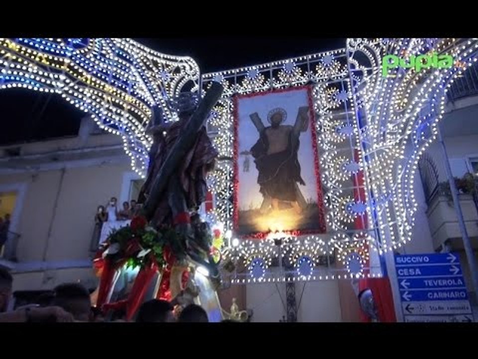 Gricignano (CE) - Festa Sant'Andrea, il rientro della statua in chiesa (30.08.16)