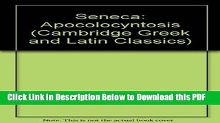 [Read] Seneca: Apocolocyntosis Ebook Free