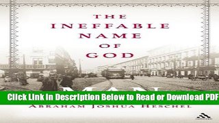 [PDF] Ineffable Name of God: Man: Poems in Yiddish and English Free Online