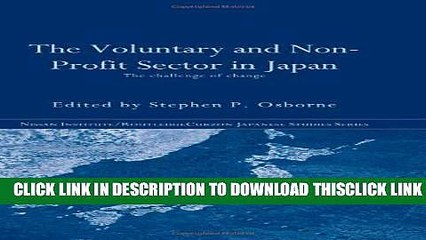 [PDF] The Voluntary and Non-Profit Sector in Japan: The Challenge of Change Full Collection
