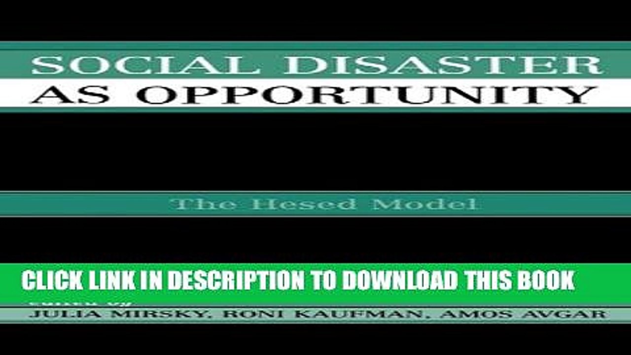 [PDF] Social Disaster as an Opportunity: The Hesed Model Popular Online