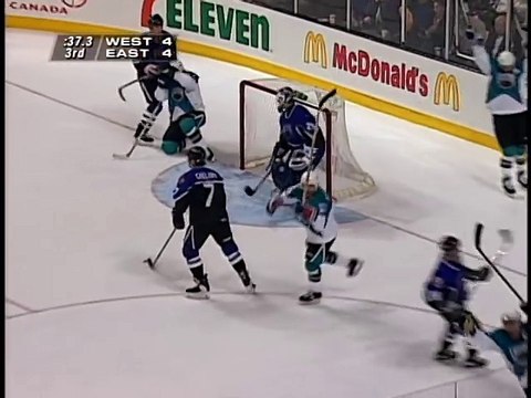 Matchs de Hockey avec un palet phosphorescent à la TV dans les années 80