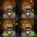 Talking Tom cat singing romantic Punjabi song dil karda