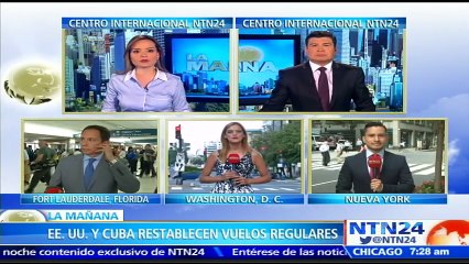 Parte primer vuelo de línea entre Cuba y EE.UU. después de más de 50 años