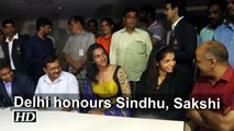 Kejriwal felicitates PV Sindhu Sakshi Malik Gopichand
