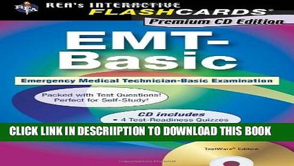 [New] EMT-Basic - Interactive Flashcards Book for EMT (REA), Premium Edition incl. CD-ROM