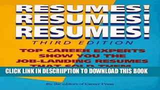 [New] Resumes!  Resumes!  Resumes! Exclusive Full Ebook