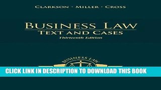 New Book Business Law: Text and Cases