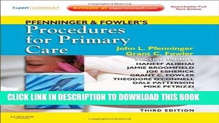 New Book Pfenninger and Fowler s Procedures for Primary Care