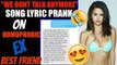 Song Text Prank on MY EX BESTFRIEND - We Dont Talk Anymore