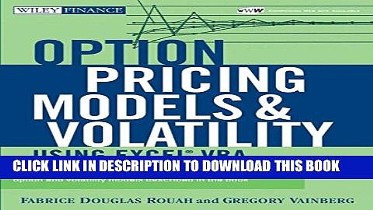 [Read PDF] Option Pricing Models and Volatility Using Excel-VBA Ebook Free